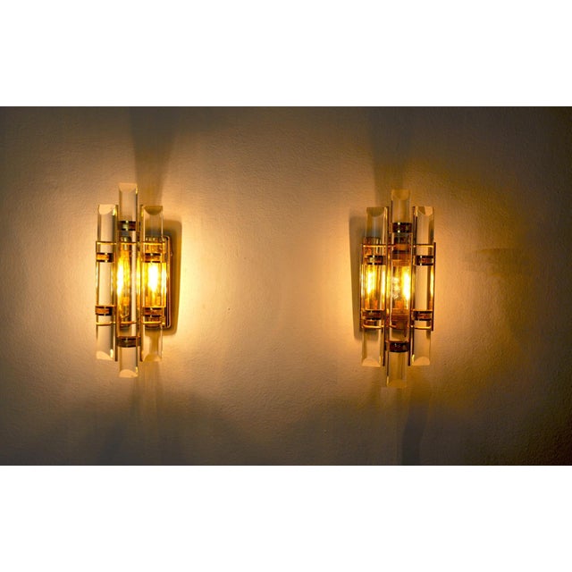 1970s Murano Glass Sconces by Paolo Venini, Italy, 1970s, Set of 2 For Sale - Image 5 of 9