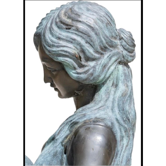 French Classical Bronze Figure of a Maiden For Sale - Image 4 of 9