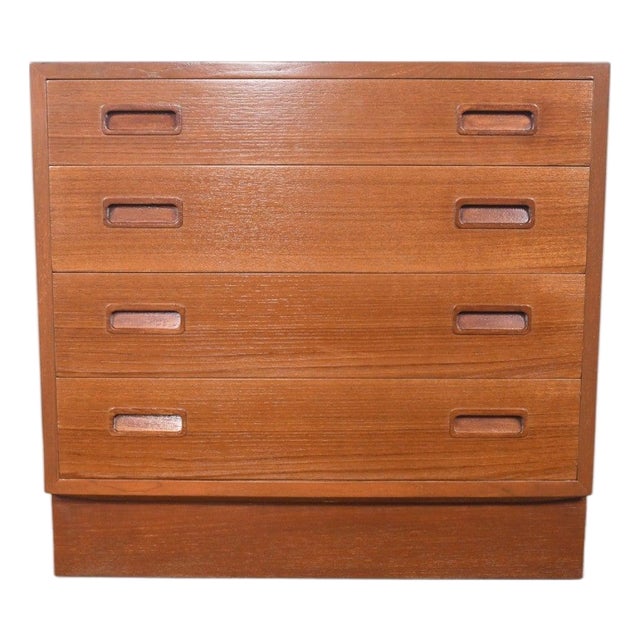 Mid 20th Century Carlo Jensen Four Drawer Gentleman's Chest in Teak For Sale