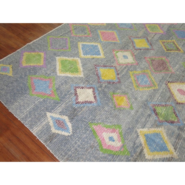 Vintage Zabihi Collection Inspired Turkish Tulu Rug For Sale In New York - Image 6 of 10