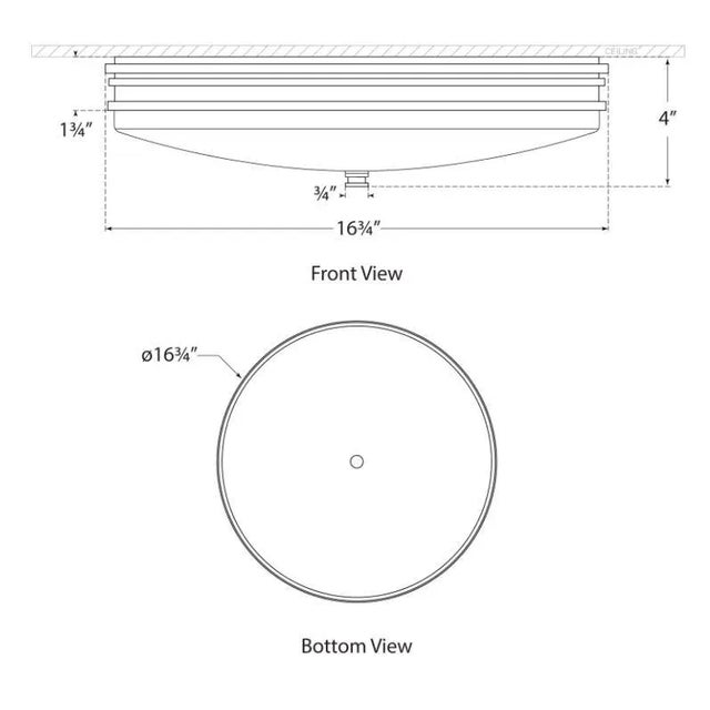 Modern Chapman & Myers for Visual Comfort Signature Launceton Medium Flush Mount in Polished Nickel with White Glass For Sale - Image 3 of 3