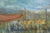 Hildegarde Hamilton by Island Mountains and Boats by the Coast, Mid 20th Century Landscape For Sale - Image 4 of 11