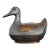 Vintage Mixed-Metal Duck Trinket Box For Sale
