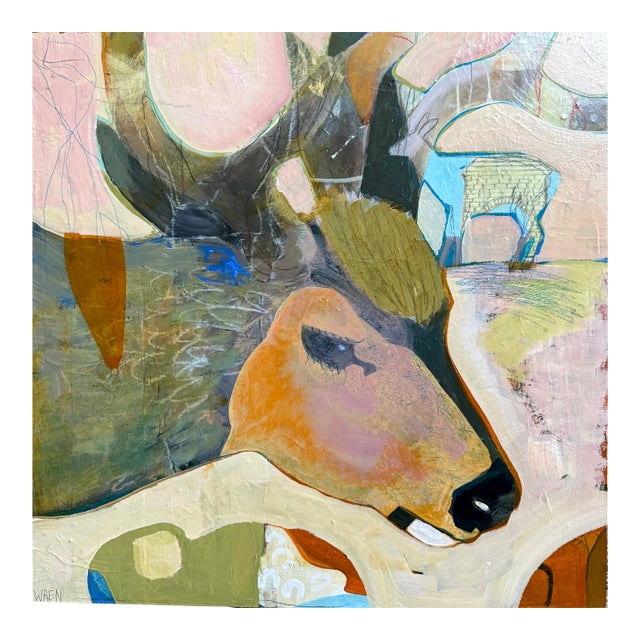 “A Good Neighbor” Black Tailed Deer Yellowstone by LWren Walraven For Sale
