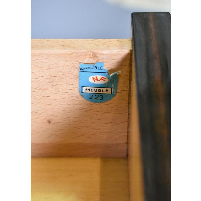 Black Mid-Century French Macassar Ebony Cabinet, 1970s For Sale - Image 8 of 15