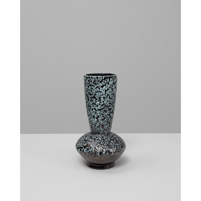 Mid-Century Modern 20th Century French Fat Lava Ceramic Vase For Sale - Image 3 of 18