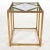Chelsea House Jamie Merida Collection Iron Antique Gold Leaf Harlequin Side Table For Sale - Image 16 of 18
