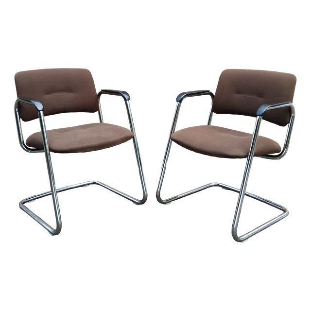 Set of Steelcase Office Chairs from Strafor, France, 1980s For Sale