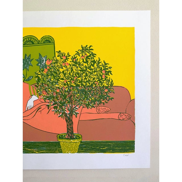 Vintage 1960's Mid Century Modern " Reclining Woman " Lmtd Edtn Signed Original Fine Art Silkscreen Print For Sale In Kansas City - Image 6 of 13