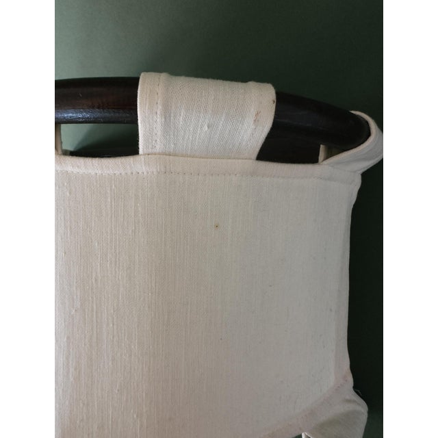 Pair of Linen and Bamboo Wall Sconces by Anna Ehrner for Ateljé Lyktan, C. 1970 For Sale - Image 9 of 11