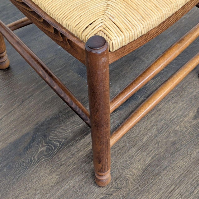 Brown Pottery Barn Ladderback Dining Side Chair For Sale - Image 8 of 8