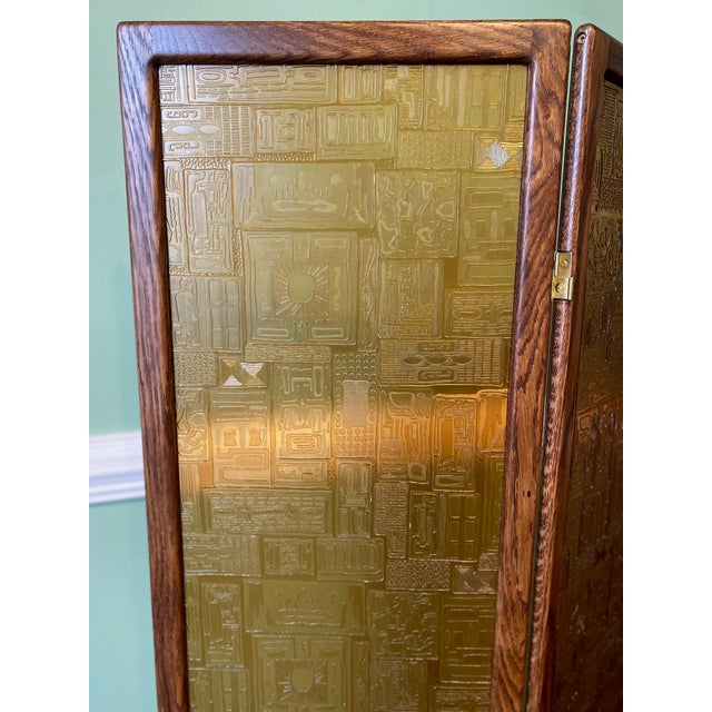 Mid Century Modern Saftiplas Three-Panel Room Divider For Sale - Image 9 of 13