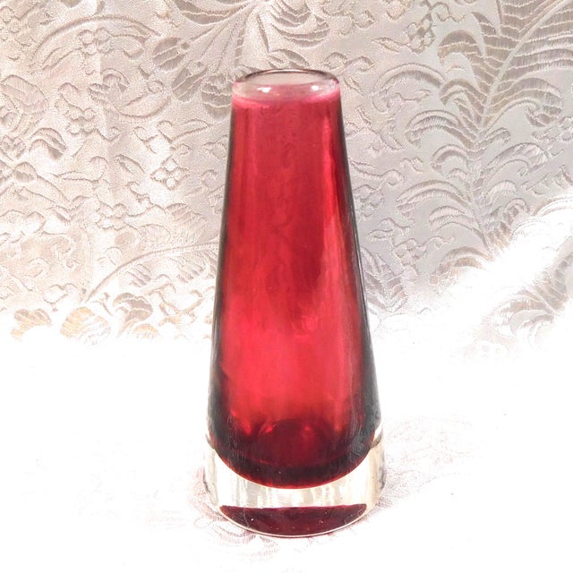 1960s 1980s Pink Art Glass Perfume Bottle For Sale - Image 5 of 6