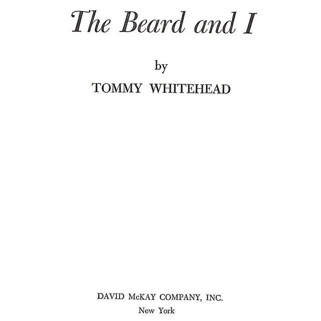 WHITEHEAD, Tommy [216] pp. David McKay Company, Inc 1965 Second Printing 8 1/4" x 5 3/4" Walter Edward Whitehead (20 May...