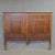 A classic and functional antique oak Arts & Crafts style paneled king size headboard that was created from joining two...