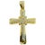 2.8 Ct White Diamond Big Cross Pendant in 14 Kt Yellow Gold with Big Bail 21.5gm For Sale - Image 15 of 18