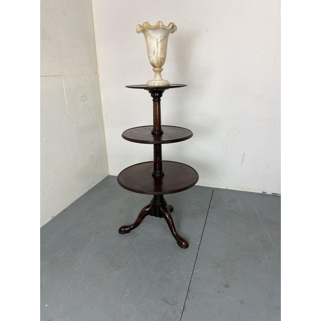 Antique Three-Tier Plant Stand For Sale - Image 5 of 12