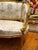 French French Louis XV Style Sofa – White Damask Upholstery With Hand-Applied Gold Leaf Frame For Sale - Image 3 of 4