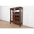 Victorian R. J. Horner Style Antique American Empire Oak Bow Front Bookcase Cabinet With Lion's Paw Feet, Circa 1890 For Sale - Image 3 of 12
