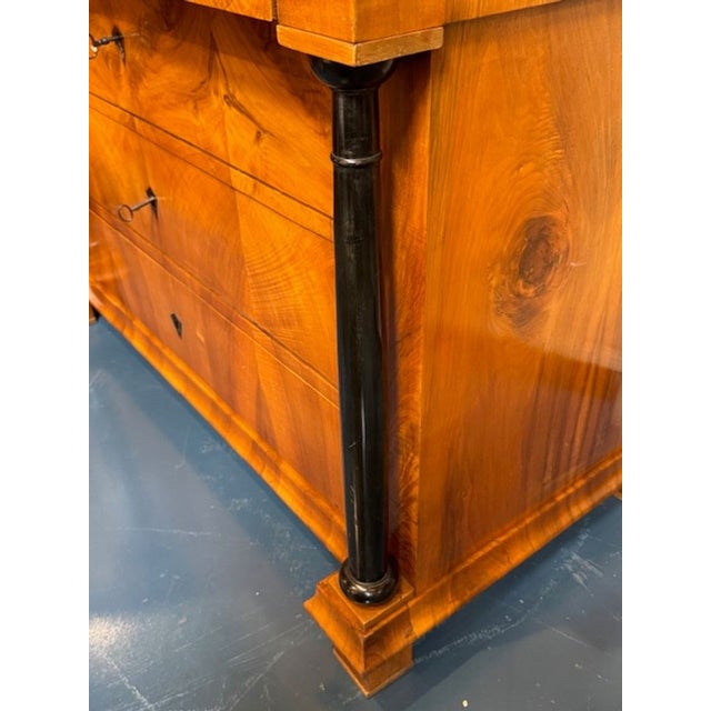 19th Century Walnut and Ebony Biedermeier Commode For Sale In Dallas - Image 6 of 7