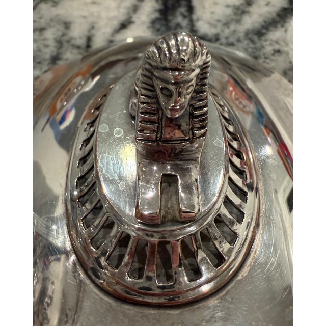 Antique 19th-Century Egyptian Revival Silver-Plated Samovar With Sphinx Finial For Sale - Image 11 of 16