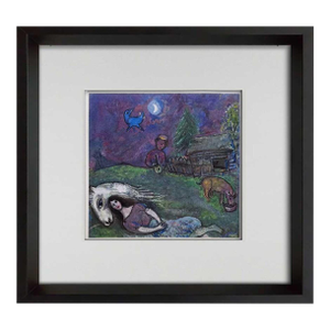 Marc Chagall Limited Edition Lithograph "Scène Champêtre" W/Frame Included