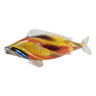 Fish Glass Figurine, Poland, 1960s For Sale