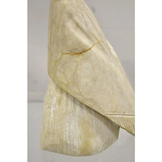 Late 20th Century Late 20th Century Vintage Carved Alabaster American Indian Navajo Sculpture by Gregory Johnson For Sale - Image 5 of 12