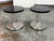 Design Plus Gallery presents a Pair of Vintage Art Deco Revival Pedestal Side Tables. The tables have round wood tops with...