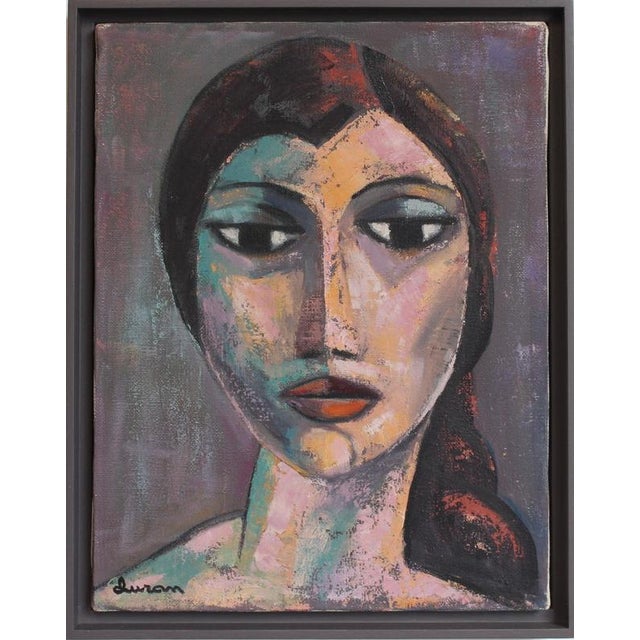 Portrait of Spanish Woman, 1980s, Acrylic Painting on Canvas, Framed For Sale - Image 11 of 11
