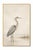 Refined coastal artwork featuring a great blue heron standing in shallow water against a soft, misty shoreline. The...