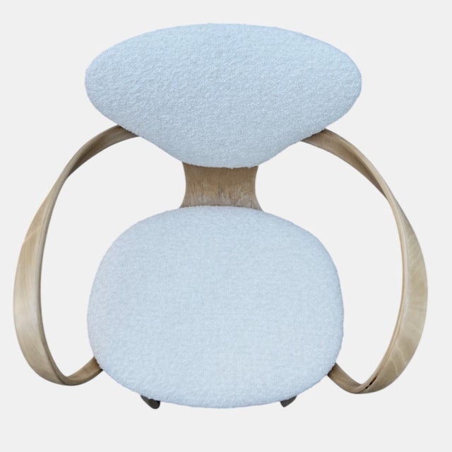 White Norman Cherner for Plycraft Bentwood Pretzel Chairs Circa 1964, Set/4 For Sale - Image 8 of 11