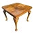 Antique Burl Walnut Draw Leaf Dining Table For Sale