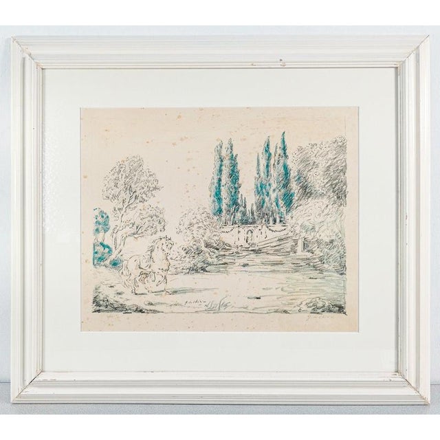 De Chirico, Horse at Villa Falconieri, Lithograph For Sale - Image 8 of 14