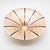 Large wmf ikora centre bowl in silver-plated brass with a finely balanced radial black enamel design. The wide, shallow...