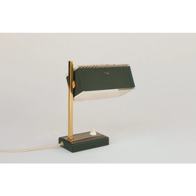 Desk Lamp in Perforated Metal, 1950s For Sale - Image 4 of 16