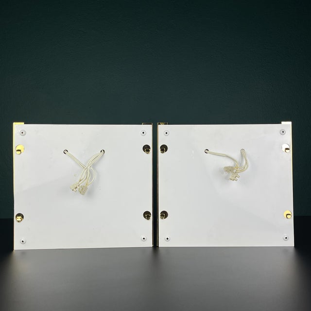 Art Deco Murano Wall Lamps by De Majo, Italy, 1970s , Set of 2 For Sale - Image 12 of 17