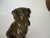 Bronze Bronze Dog Statue Lab, Labrador Sitting Wooden Bace Artist Signed: Name? & 1995 For Sale - Image 8 of 12