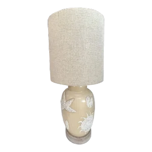 California Coastal Chic Seashell Encrusted Ginger Lamp