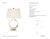 Chapman & Myers by Visual Comfort Signature Ring Form Large Table Lamp in Alabaster with Linen Shade Designer: Chapman &...
