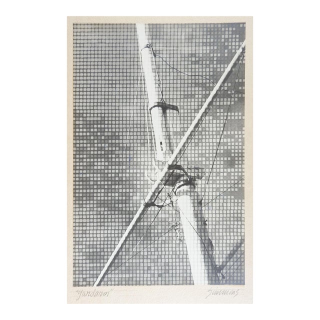 Mid 20th Century Abstract Ships Yardarm Mast Abastract Photograph For Sale