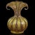 Mid-Century Modern Vintage Murano Barovier Toso Purple Swirl Gold Flecks Italian Art Glass Curled Fan Top Flower Vase For Sale - Image 3 of 11