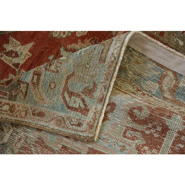 1930s Vintage Persian Heriz Herati Wool Rug Runner For Sale - Image 10 of 13