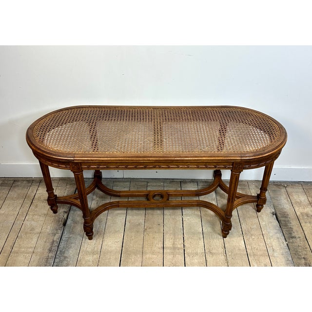 Brown Louis XVI Style Piano Bench in Walnut, 1890s For Sale - Image 8 of 10