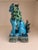 Vintage Turquoise Glazed Ceramic Japanese Foo Dogs, Made in Japan, C. 1960s - A Pair For Sale - Image 9 of 10