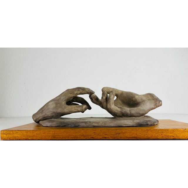 Mid Century Vintage Plaster Hand Model Sculpture For Sale - Image 10 of 10
