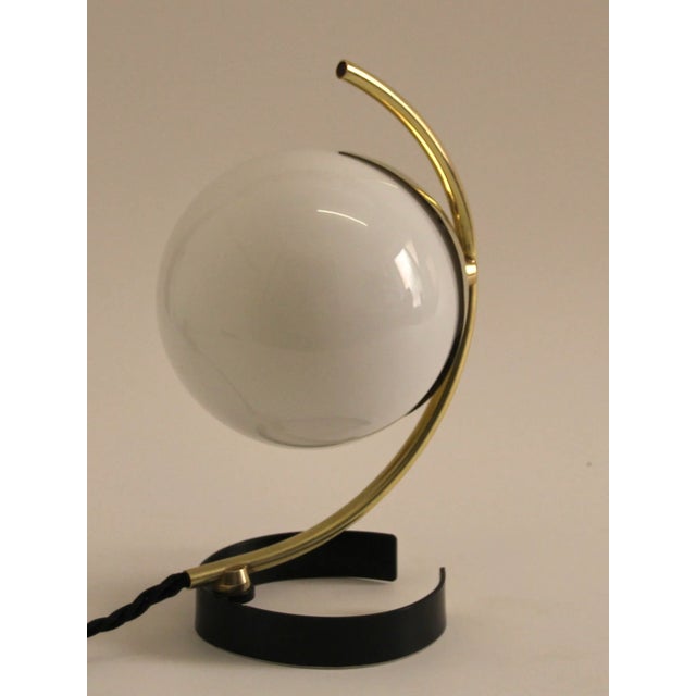 Gold Mid-Century French Table Lamp from Lunel, 1960s For Sale - Image 8 of 13