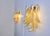 Vintage Italian Murano Wall Lights with Caramel Lattimo Glass Petals in the Manner of Mazzega, 1990, Set of 2 For Sale - Image 17 of 18