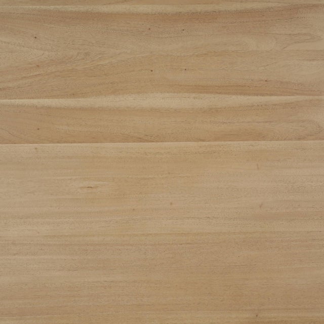Mid Century Modern Round Dining Table - Fruitwood Finish For Sale - Image 9 of 10