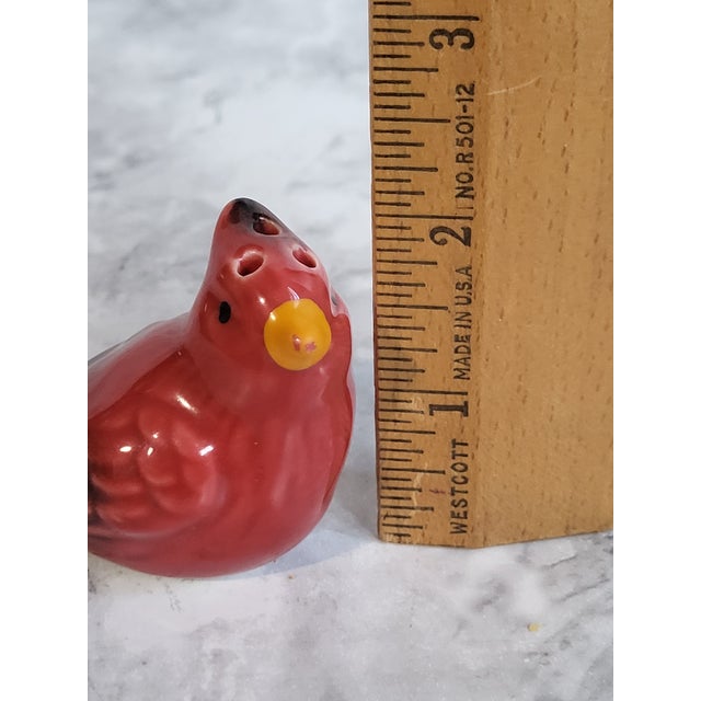 1990s Cardinal Bird Salt & Pepper Shakers - A Pair For Sale In San Francisco - Image 6 of 9